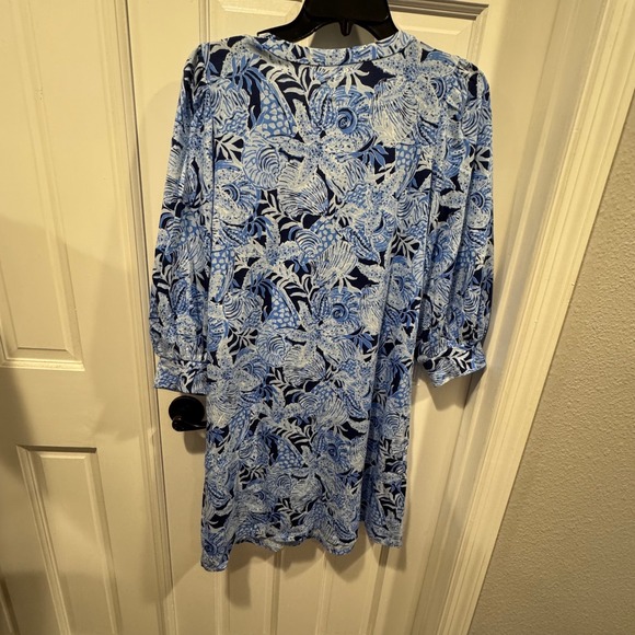 NWT Lilly Pulitzer Cass Dress - Bonaire Blue Coastal‎ Constellation - Size Small - Picture 10 of 13